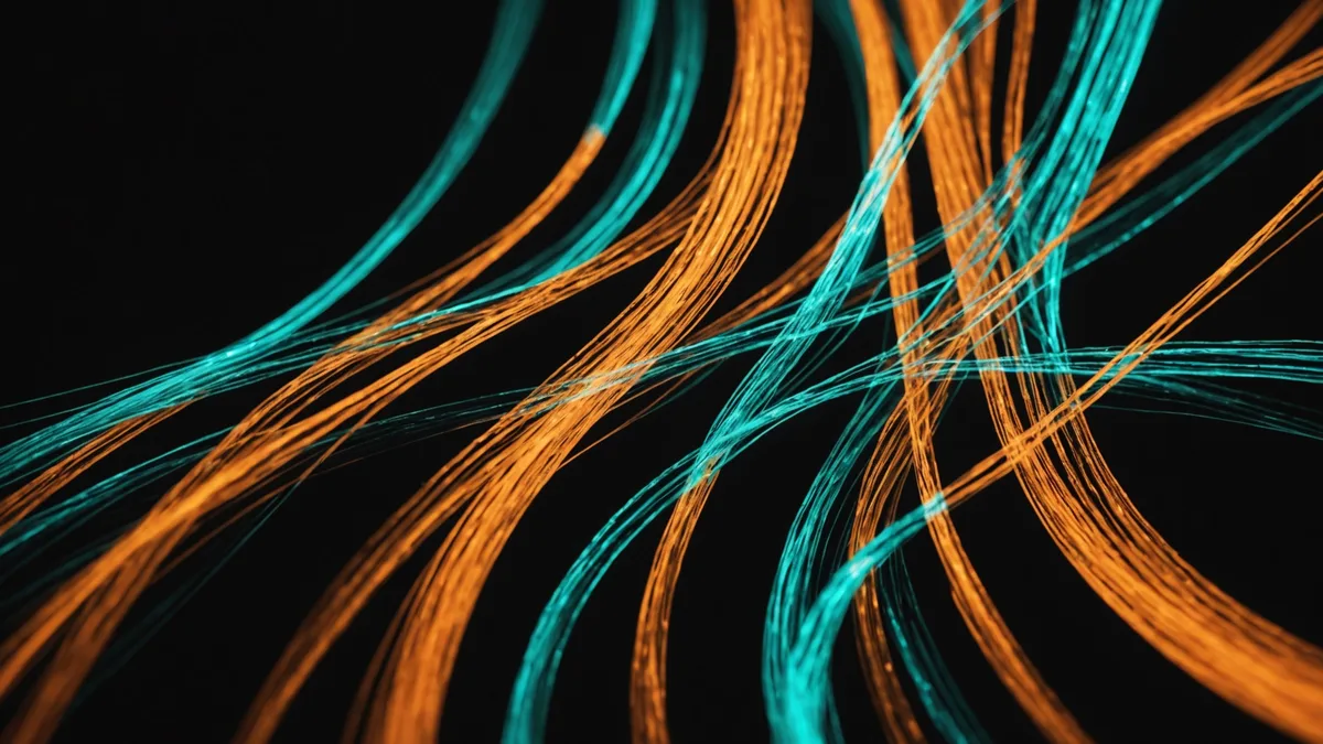 Abstract visualization of AI dispatch responding to demand spike event