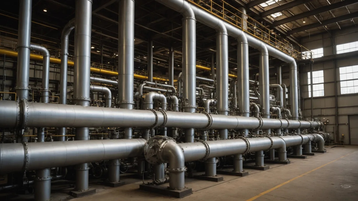 Industrial process heat system at a manufacturing facility